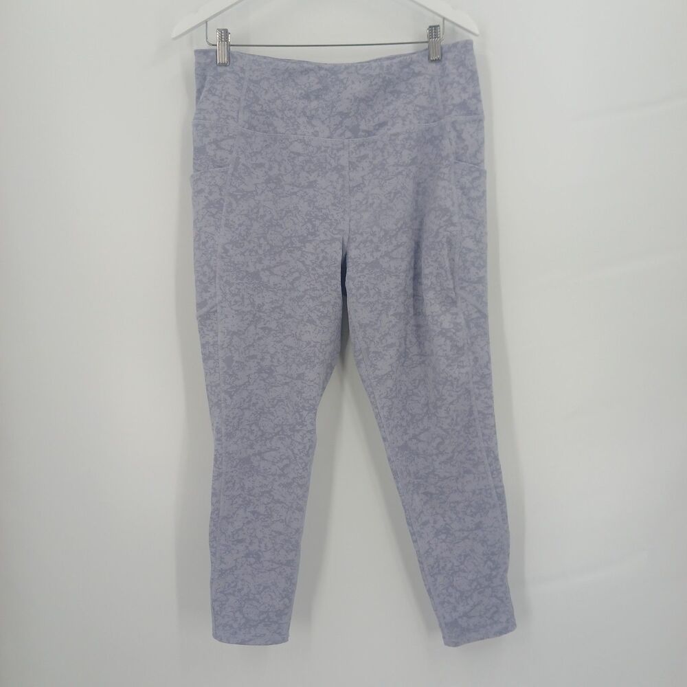 MTA Sport Lavender Gray High Waisted Leggings Womens Size XL Activewear